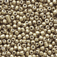 Seed beads 11/0 (2mm) Red gold metallic